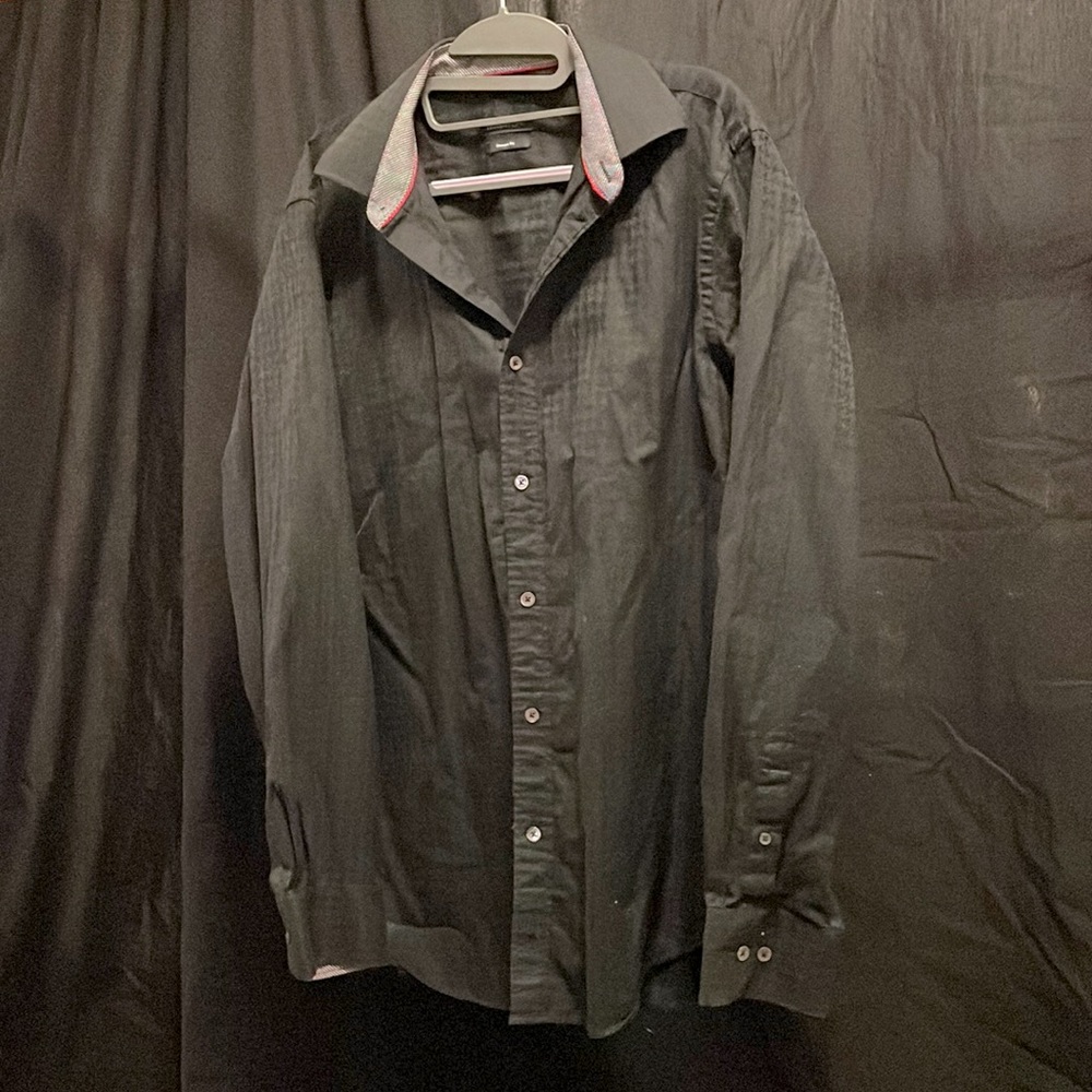 Black long sleeve dress shirt